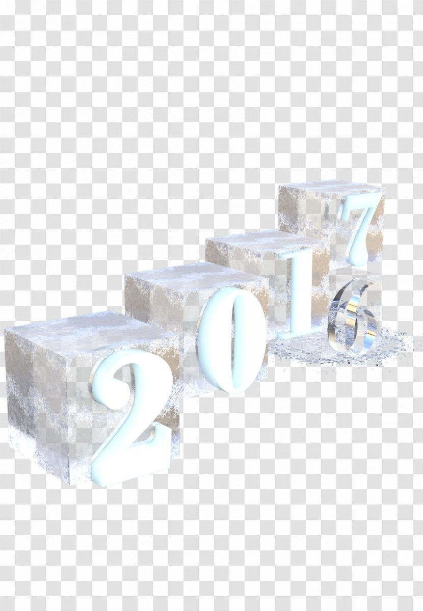 New Year's Day - Year - Ice Block Transparent PNG