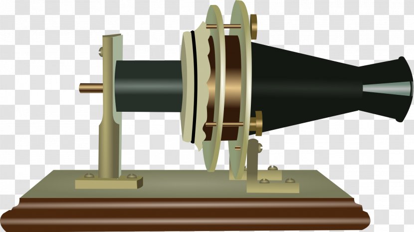 The First Telephone 1870s Microphone Invention - Patent - 1st Transparent PNG