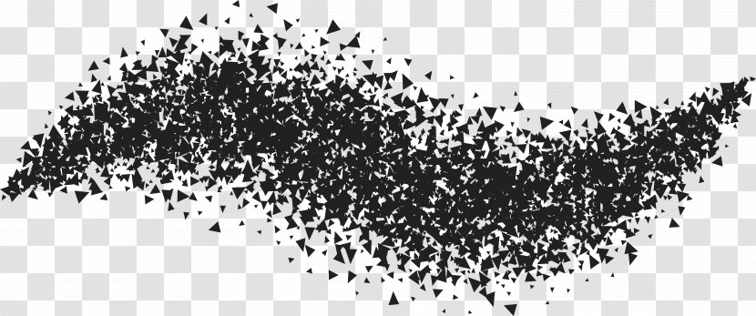 Triangle Puzzle Jigsaw Puzzles Pictures Euclidean Vector - Black Big Wave Transparent PNG
