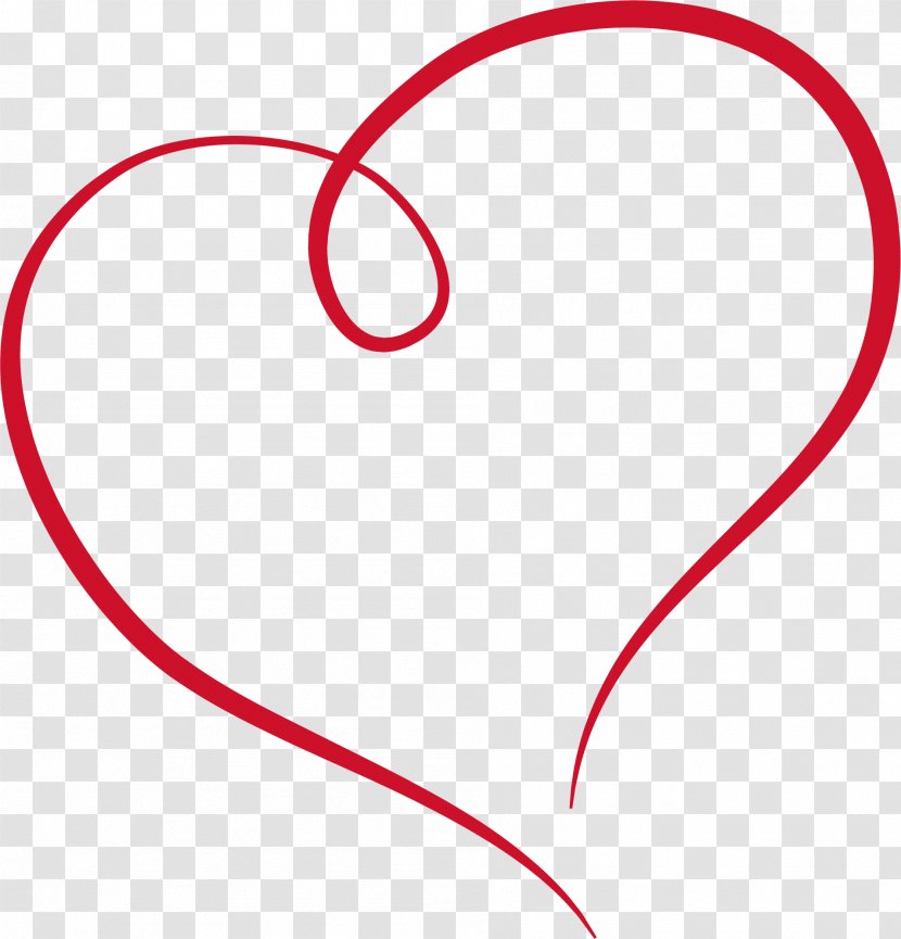 Line Point Angle Heart Red - Tree - Stroke Transparent PNG