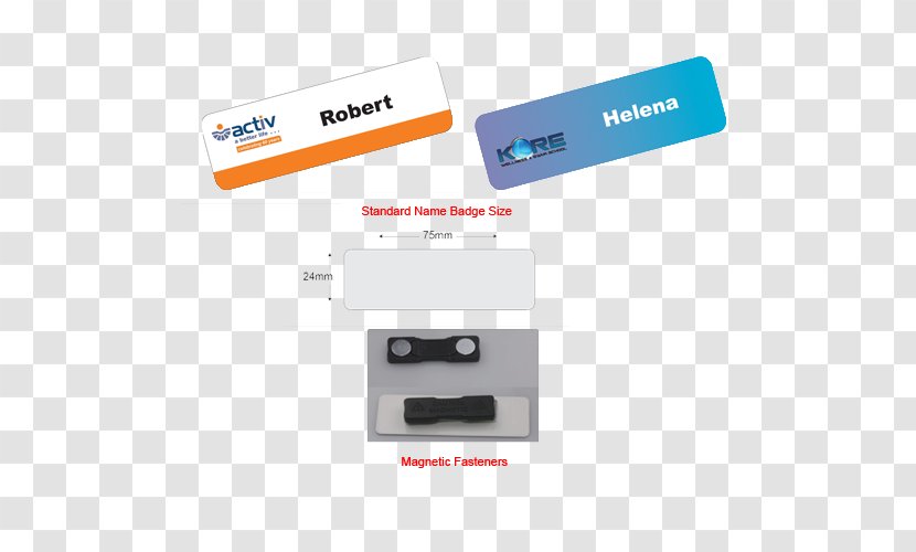 Name Tag Plastic Badge - Poly Transparent PNG