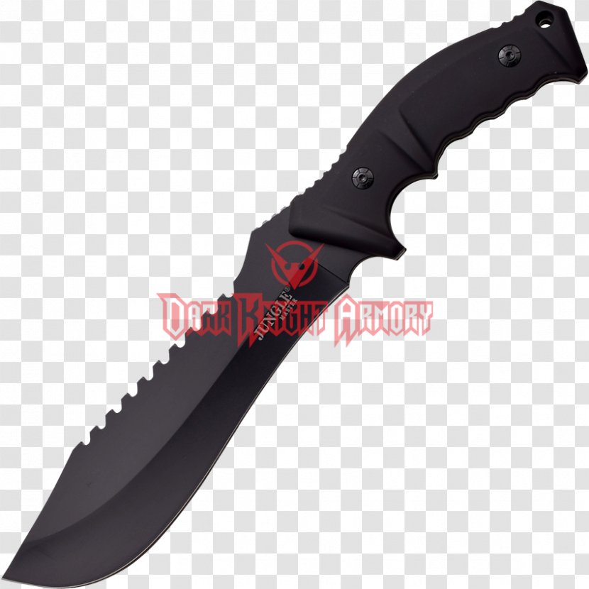 Machete Bowie Knife Hunting & Survival Knives Bolo - Steel Transparent PNG