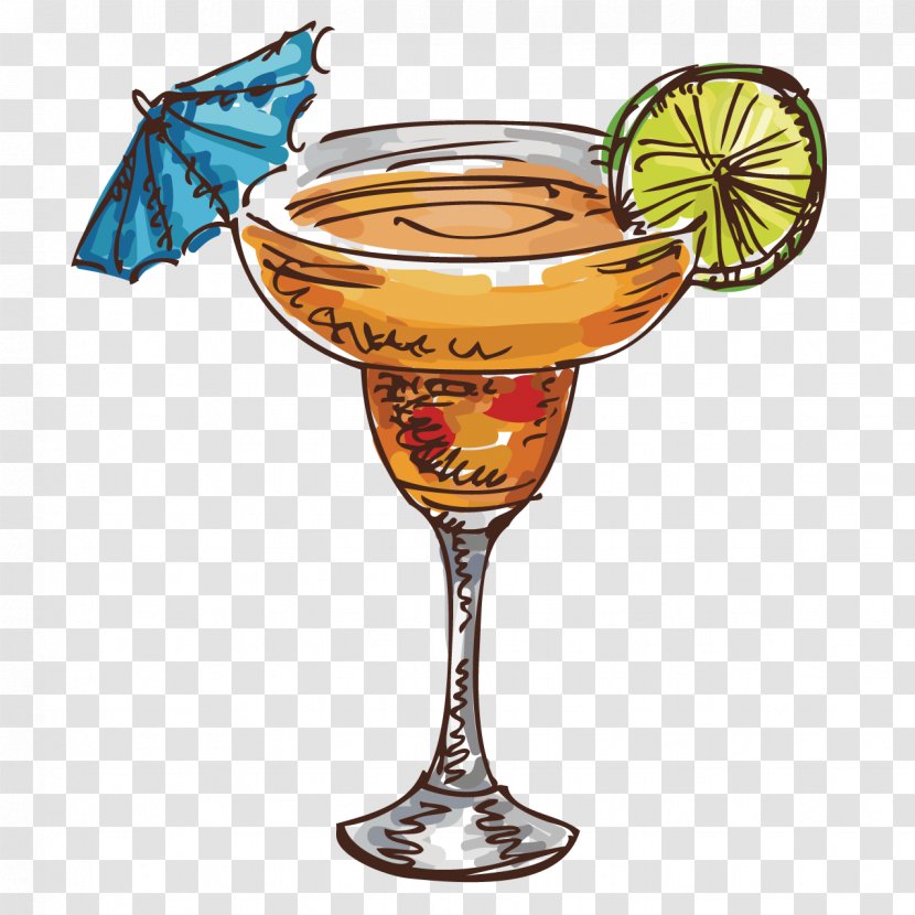 Cocktail Wine Liqueur Alcoholic Drink - Champagne Stemware - Orange Cocktail, Transparent PNG