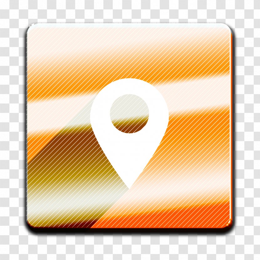 Location Icon Media Shadow - Yellow - Rectangle Symbol Transparent PNG