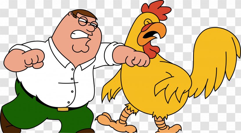 Peter Griffin Stewie Meg Brian Chicken - Vertebrate - Family Guy Transparent PNG