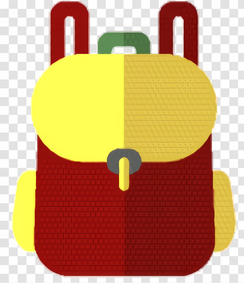 School Backpack - Red Yellow Transparent PNG