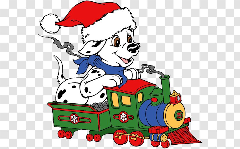 Clip Art Dalmatian Dog Illustration The Hundred And One Dalmatians Cruella De Vil - Christmas Day - Holiday Transparent PNG