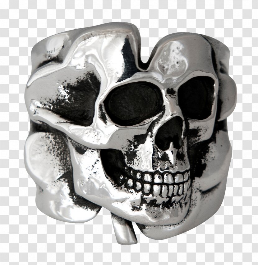 Silver Skull Body Jewellery Transparent PNG