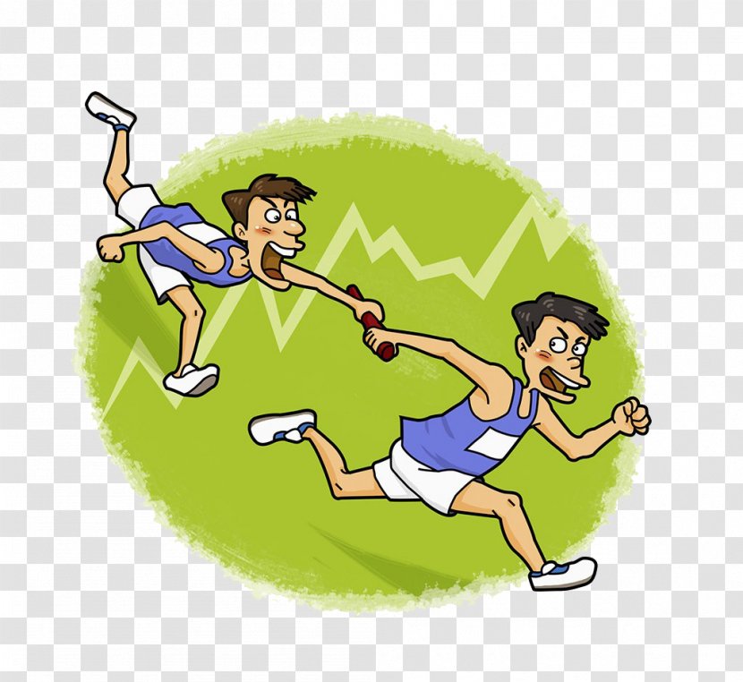 Relay Race Clip Art - Green - The Transparent PNG