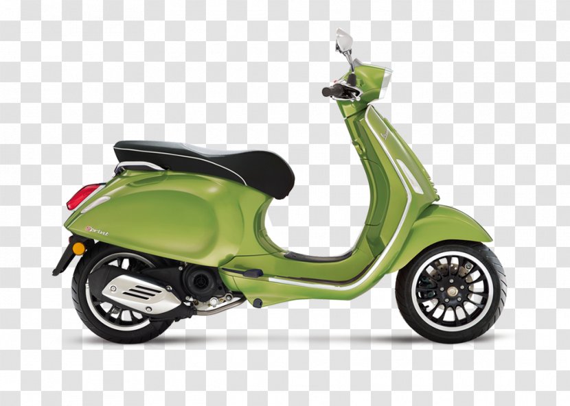 Vespa GTS Sprint Scooter Motorcycle - Vehicle - Trike Transparent PNG