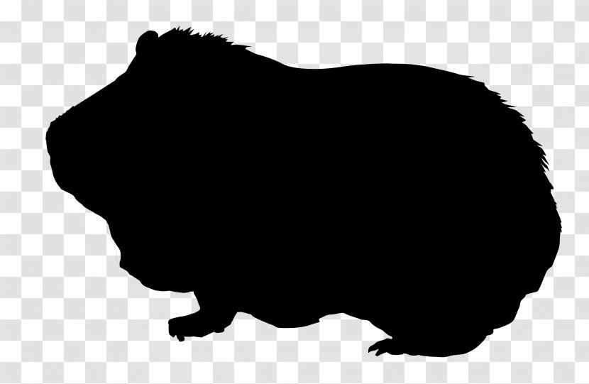 Skinny Pig Silhouette Animal Clip Art - Silhouettes Transparent PNG