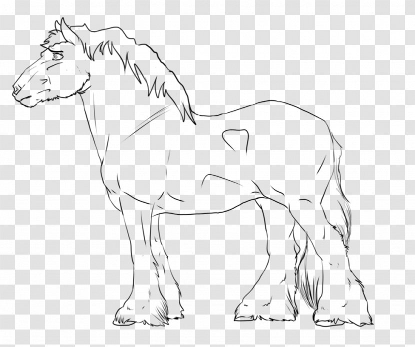 Mule Foal Mustang Line Art Pony - Bridle Transparent PNG