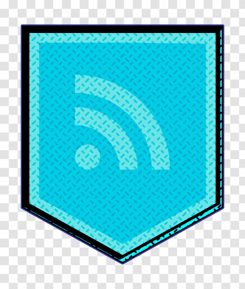 Logo Icon Media Rss - Teal - Turquoise Transparent PNG