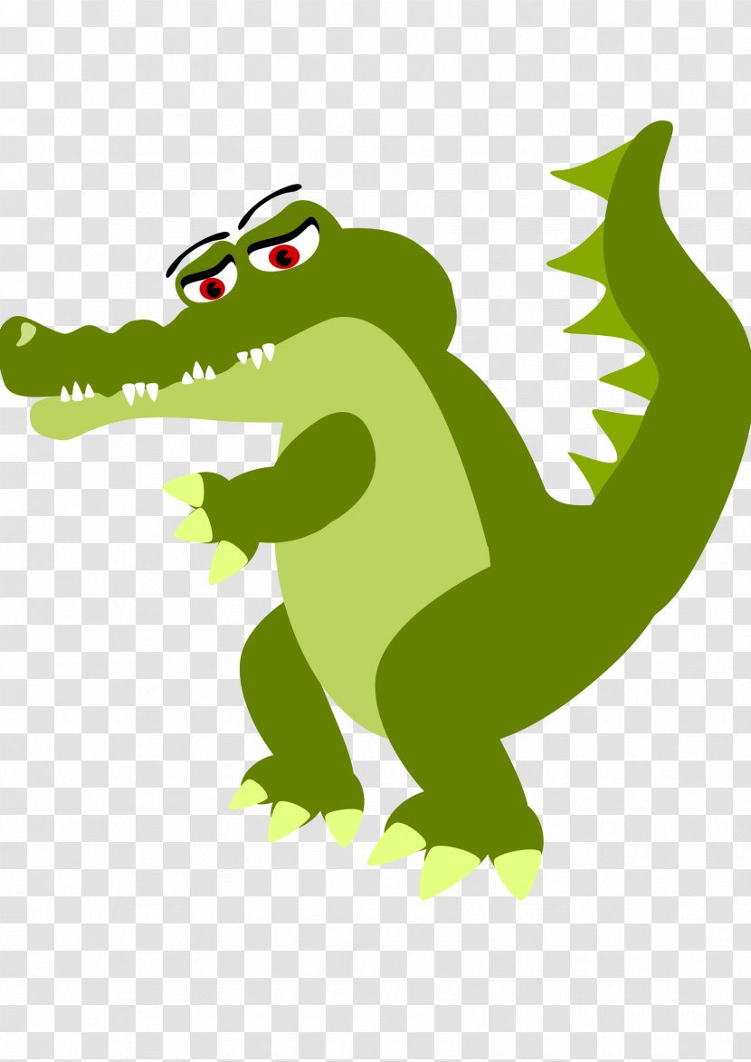 Crocodile Reptile Alligator Clip Art - Fictional Character Transparent PNG