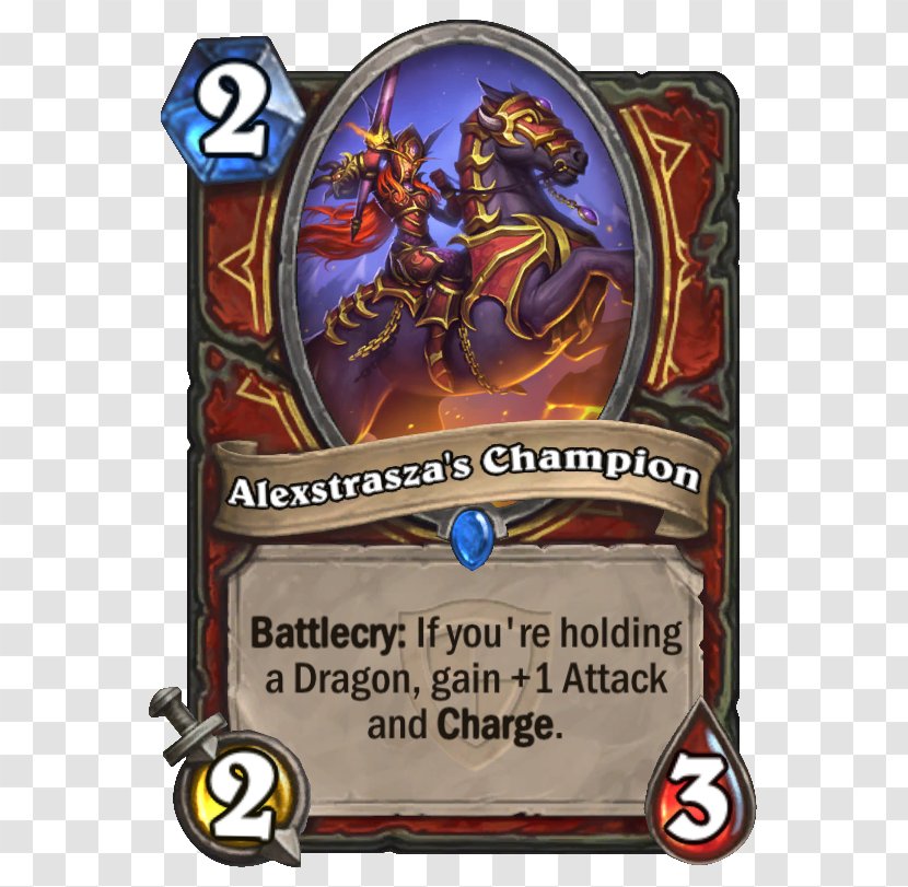 Hearthstone Alexstrasza's Champion Tempo Storm Fist Of Jaraxxus Dragon Quest - Blackwing Corruptor Transparent PNG