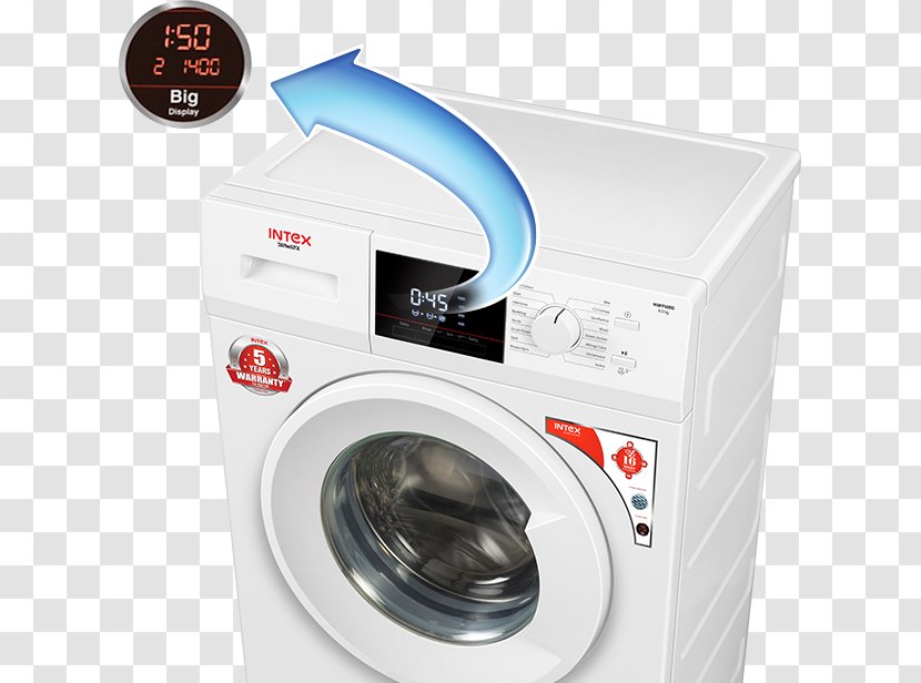 Washing Machines Laundry Clothes Dryer Display Device Transparent PNG