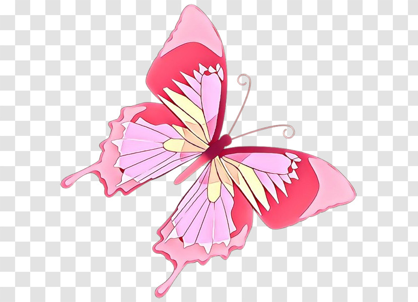 Butterfly Pink Petal Plant Moths And Butterflies Transparent PNG