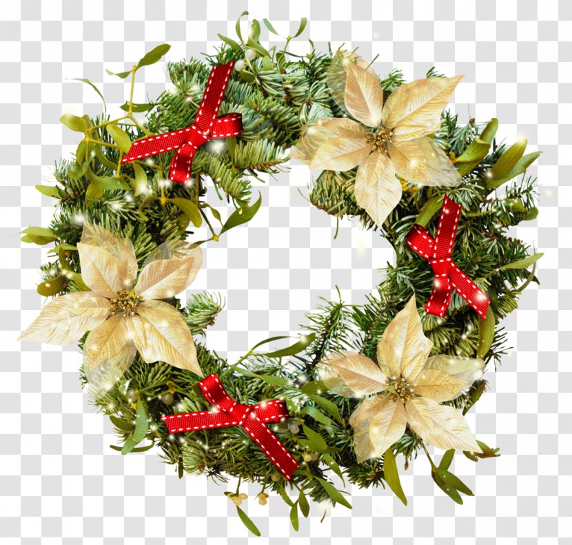 Christmas Wreath Crown Clip Art - Gift Transparent PNG
