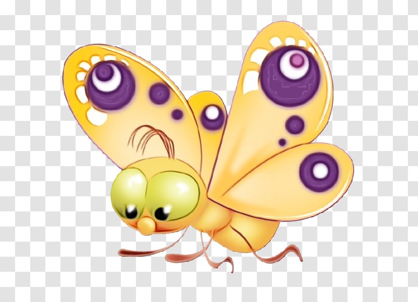 Watercolor Butterfly Background - M - Emperor Moths Brushfooted Transparent PNG