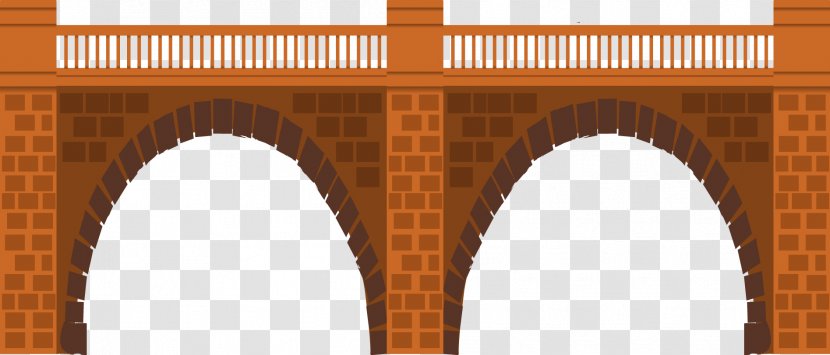 Window Arch Column Facade Brick - Vector Bridge Transparent PNG