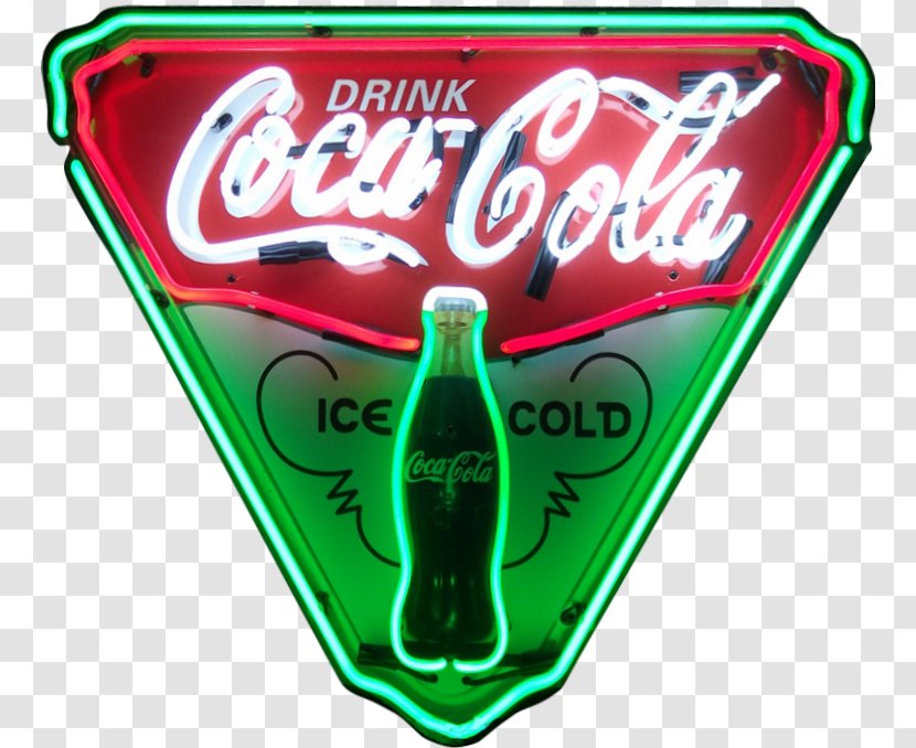 Fizzy Drinks Coca-Cola Neon Sign Lighting - Carbonated Soft - Coca Cola Transparent PNG