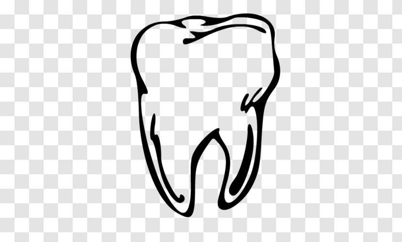 Molar Human Tooth Drawing Clip Art - Cartoon - Silhouette Transparent PNG