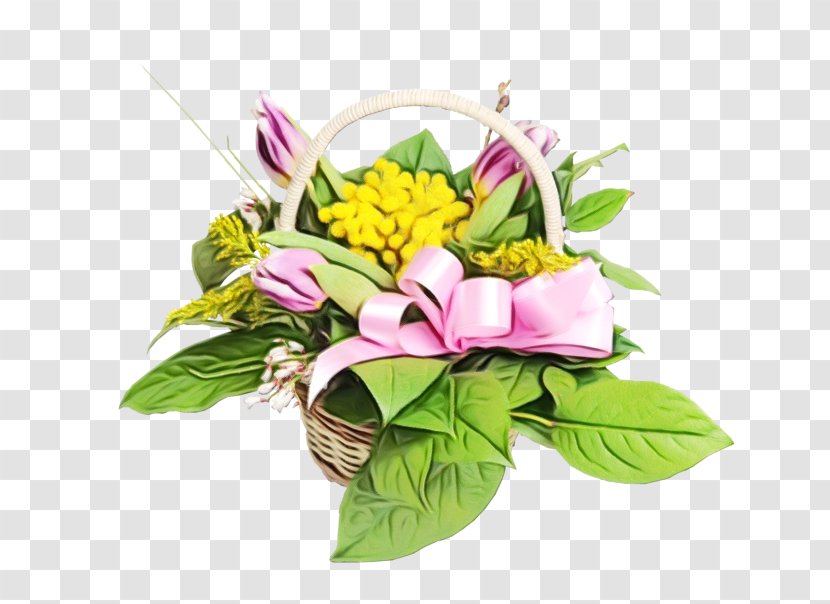 Flower Bouquet Cut Flowers Plant Pink - Flowering - Petal Leaf Transparent PNG