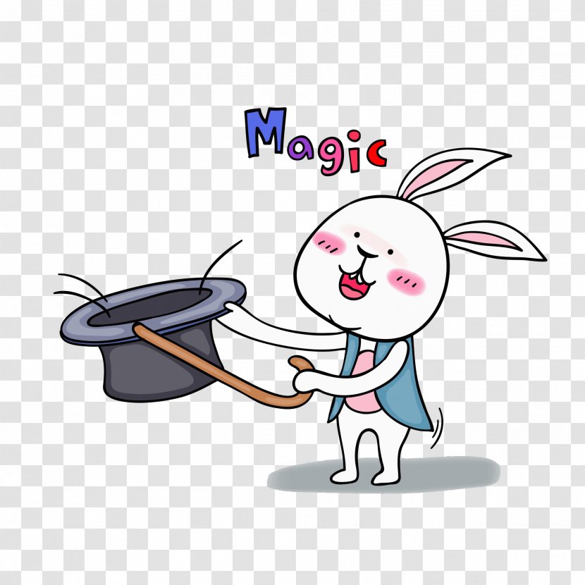 Rabbit Bugs Bunny Hare Bear Illustration - Frame - Magician Transparent PNG