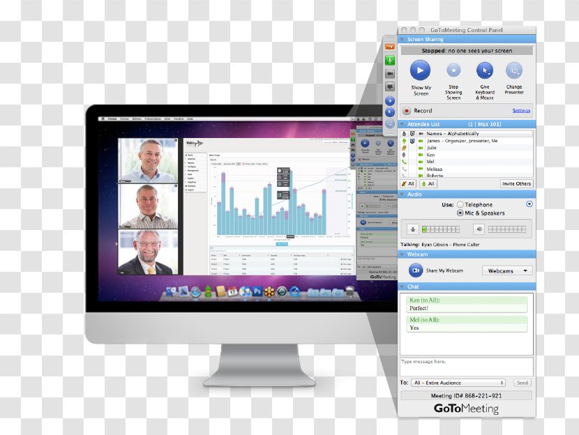 Computer Program Monitors Display Advertising - Attend A Meeting Transparent PNG