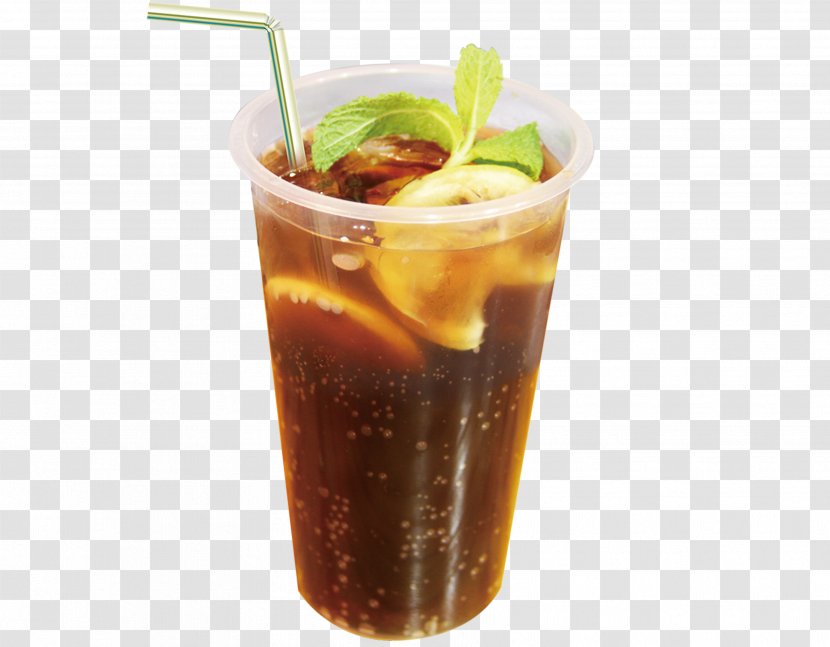 Juice Rum And Coke Non-alcoholic Drink - Gulaman - A Glass Of Transparent PNG