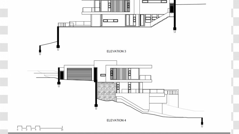 Architecture Technical Drawing Facade - Elevation - Building Transparent PNG