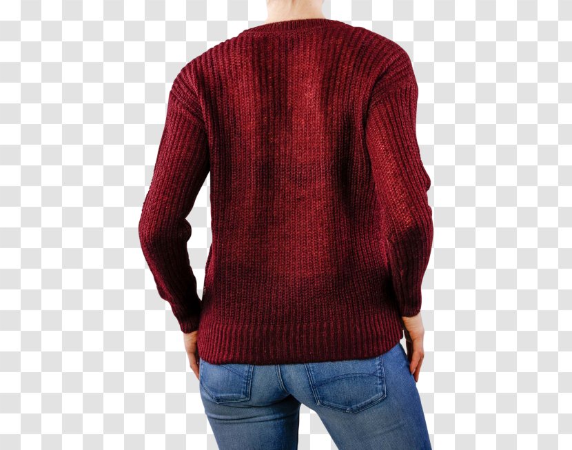 Cardigan Neck Maroon Wool - Sleeve - Red Wine Packing Transparent PNG