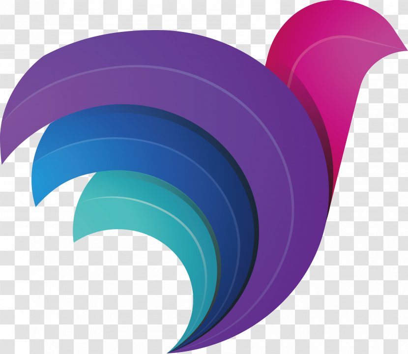 Circle Angle Purple - Magenta - Creative Warehouse Logo Design Transparent PNG