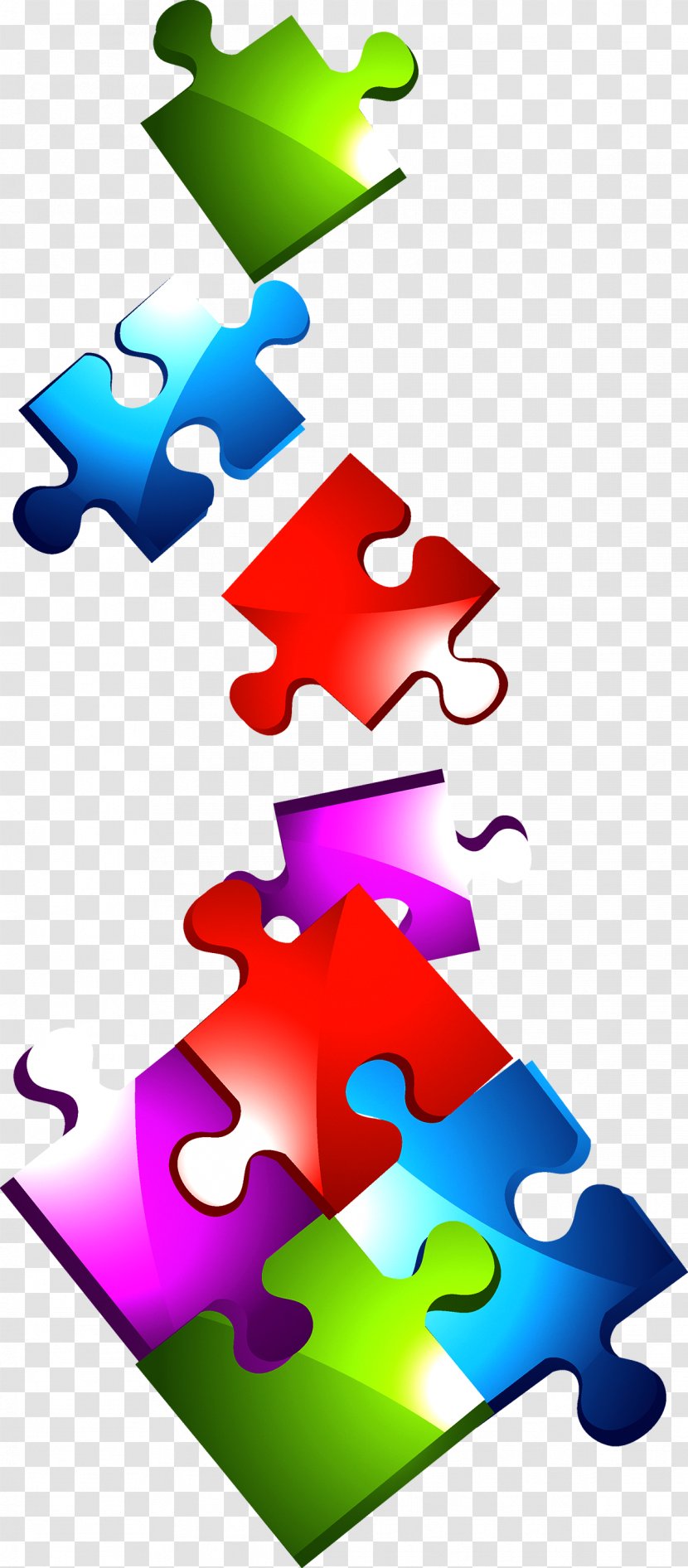 Jigsaw Puzzle Puzz 3D - Colorful Transparent PNG