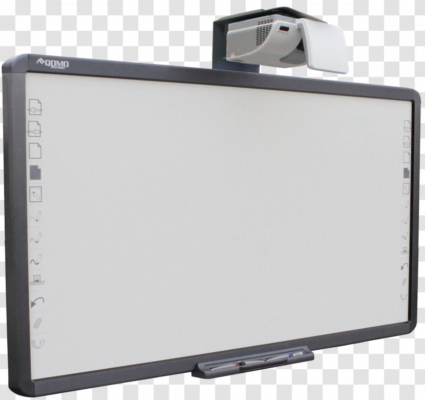 Interactive Whiteboard Dry-Erase Boards Computer Smart Board Classroom - Projector Transparent PNG