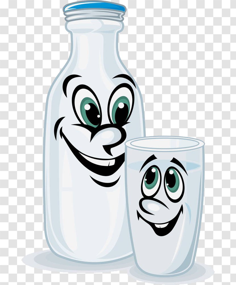 Milk Bottle Dairy Product Royalty-free - Yogurt Transparent PNG