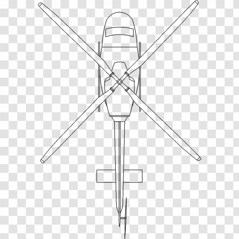 Drawing /m/02csf Machine Line Art Technology - Black And White - Helicóptero Transparent PNG