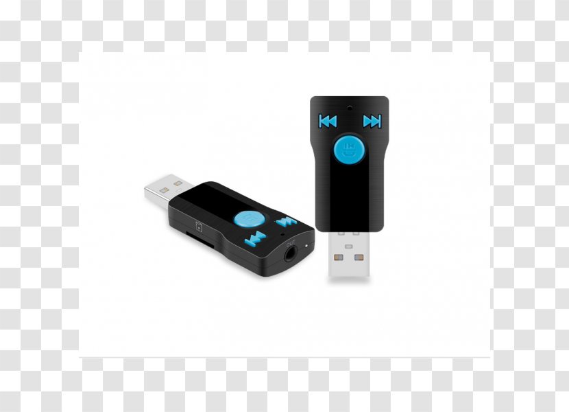 Handsfree Bluetooth USB FM Transmitter Adapter - Multimedia - Car Audio Transparent PNG