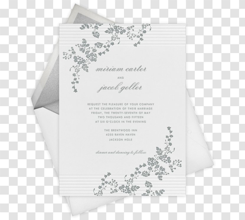 Wedding Invitation Paper Save The Date Dress Transparent PNG