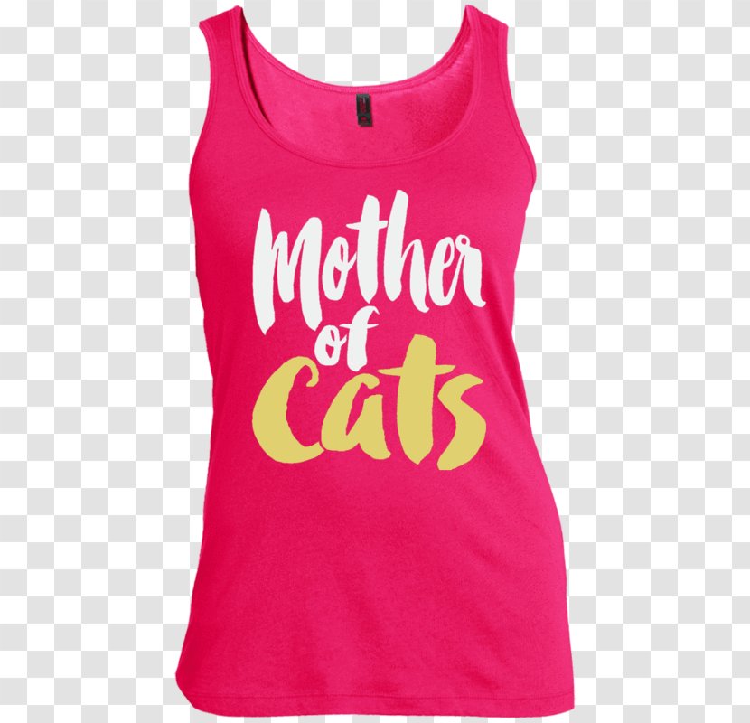 T-shirt Sleeveless Shirt Scoop Neck Top - Active - Cats And Mothers Transparent PNG