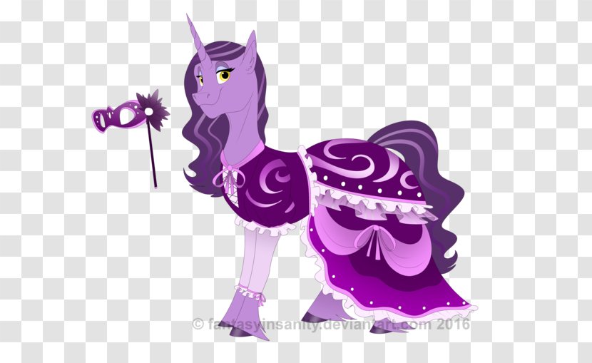 Horse Pony Vertebrate Violet Purple - Character - Masquerade Party Poster Transparent PNG