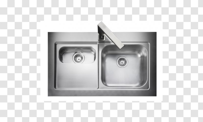 Kitchen Sink Countertop Bathroom Stainless Steel - Bowl - Material Download Transparent PNG