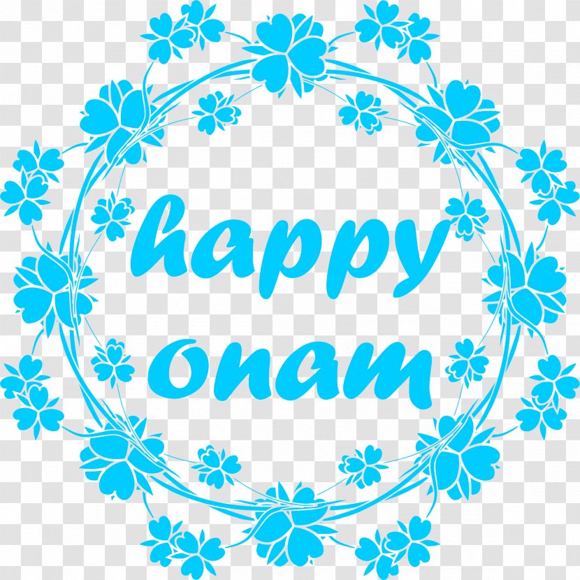 2018 Happy Onam Text. - Decorative Arts - Flora Transparent PNG