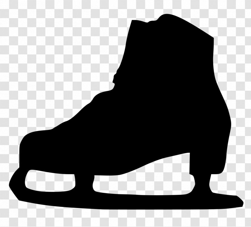 Ice Skating Roller Silhouette Clip Art - Monochrome Photography Transparent PNG
