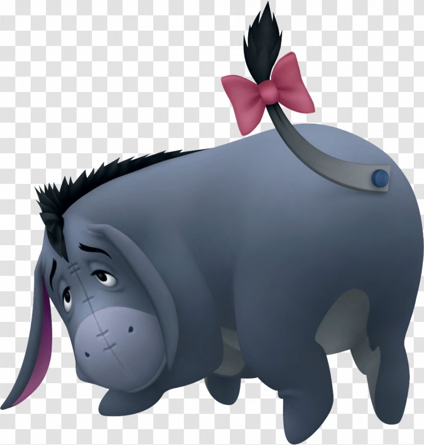 Kingdom Hearts II Hearts: Chain Of Memories Eeyore Winnie The Pooh Hundred Acre Wood - Carnivoran - Donkey Transparent PNG