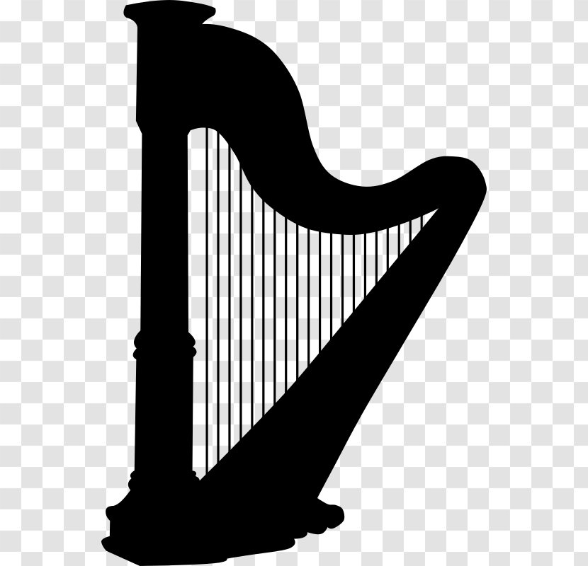 Celtic Harp Musical Instruments Clip Art - Flower Transparent PNG