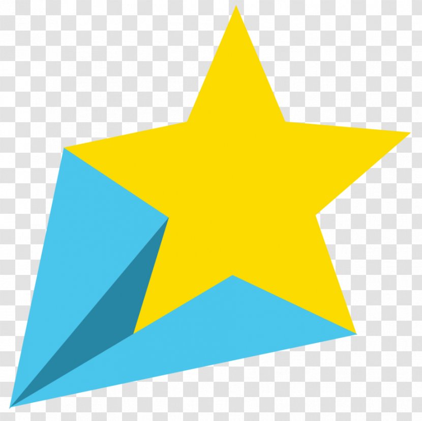 Shooting Stars Clip Art - Color - Blue Yellow Transparent PNG