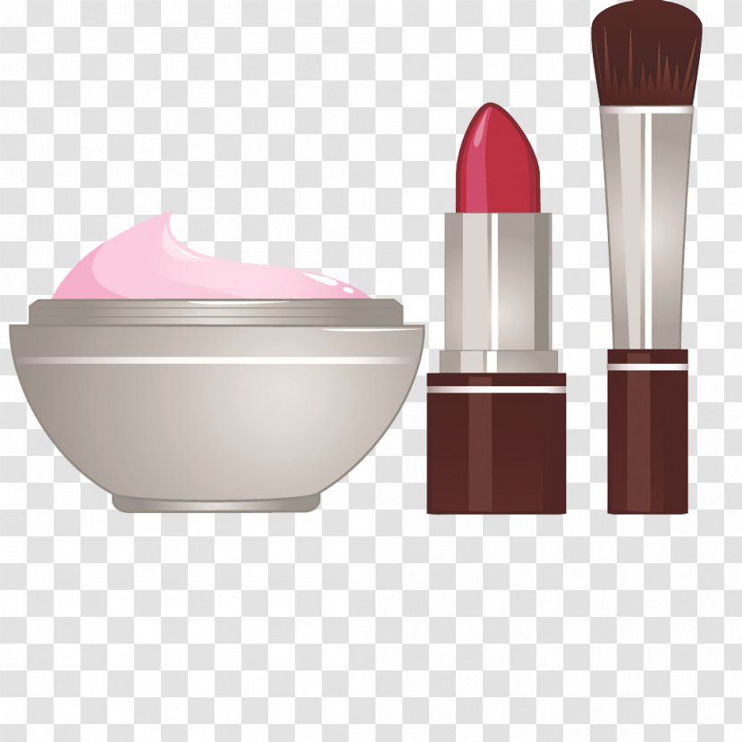 Sunscreen Cosmetics Foundation Lipstick Make-up - And Powder Puff Transparent PNG