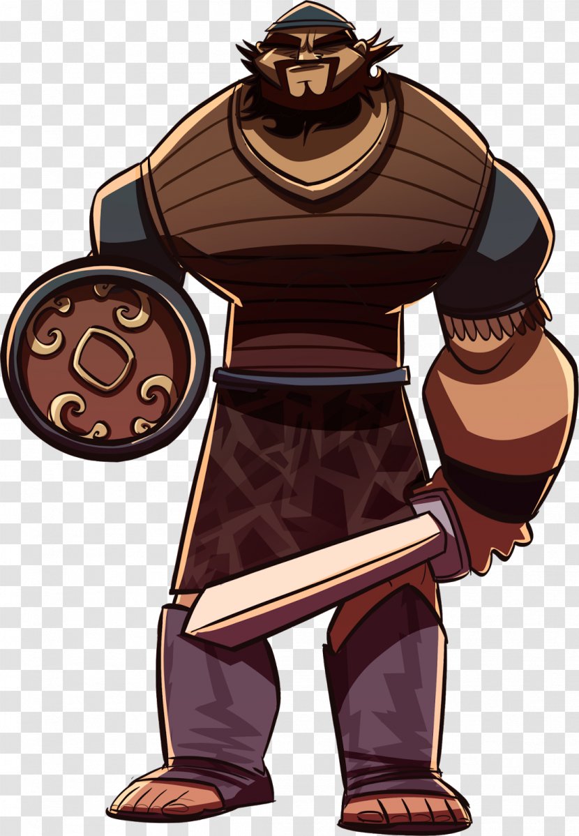 Weapon Armour Cartoon Profession Brown - Warrior - Character Design Transparent PNG