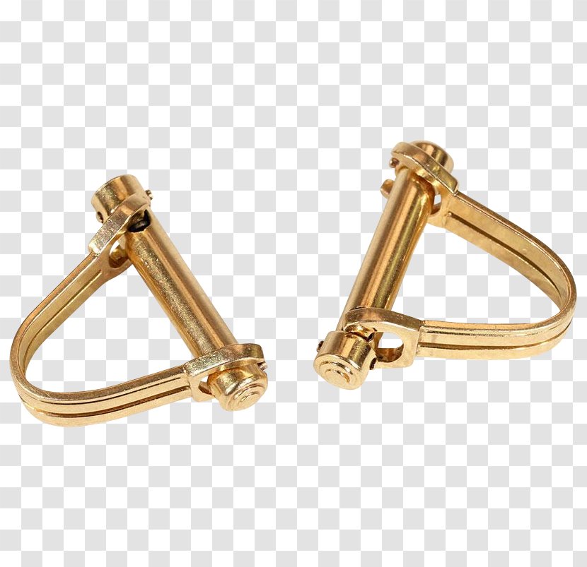 Earring Gold The Kentucky Derby Jewellery Cufflink - Metal Transparent PNG
